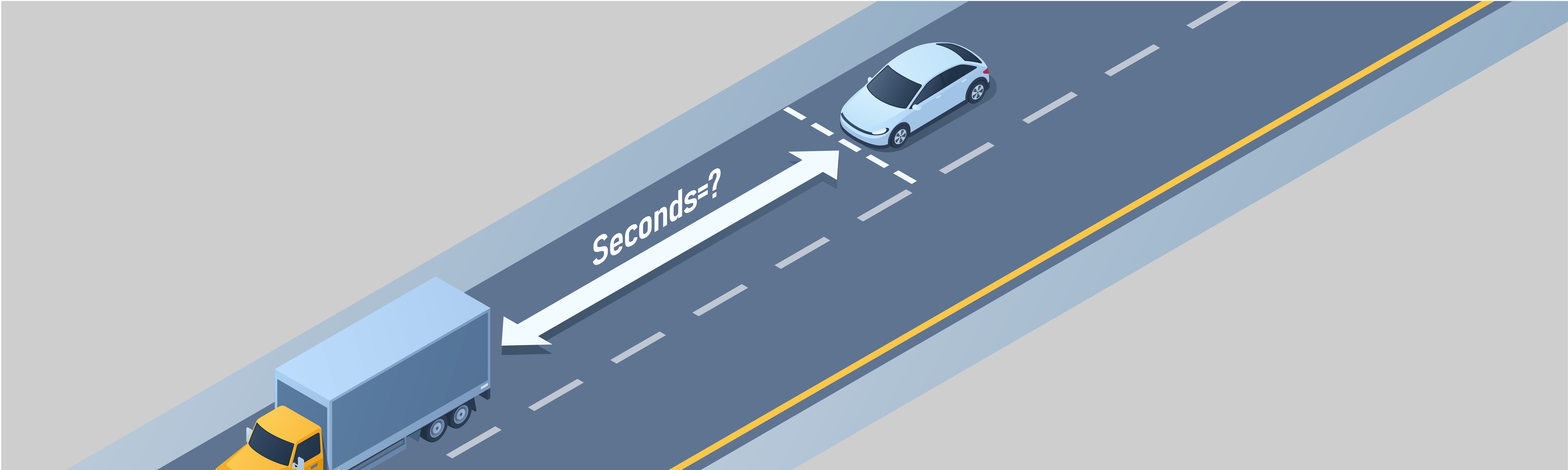 Driving along - What is the minimum safe distance you must keep from the vehicle in front?